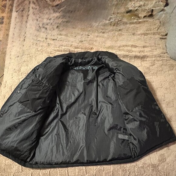 Claiborne Mens Black Puffer Down Quilted Jacket Winter Wear Size L - Picture 7 of 14